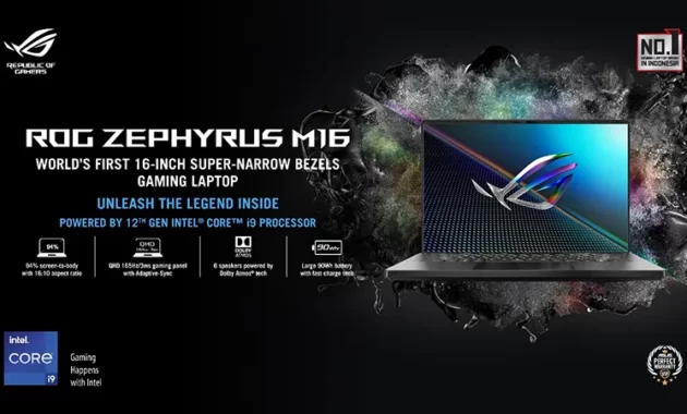 laptop gaming asus zephyrus m16